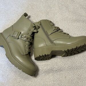 Green Combat Boots